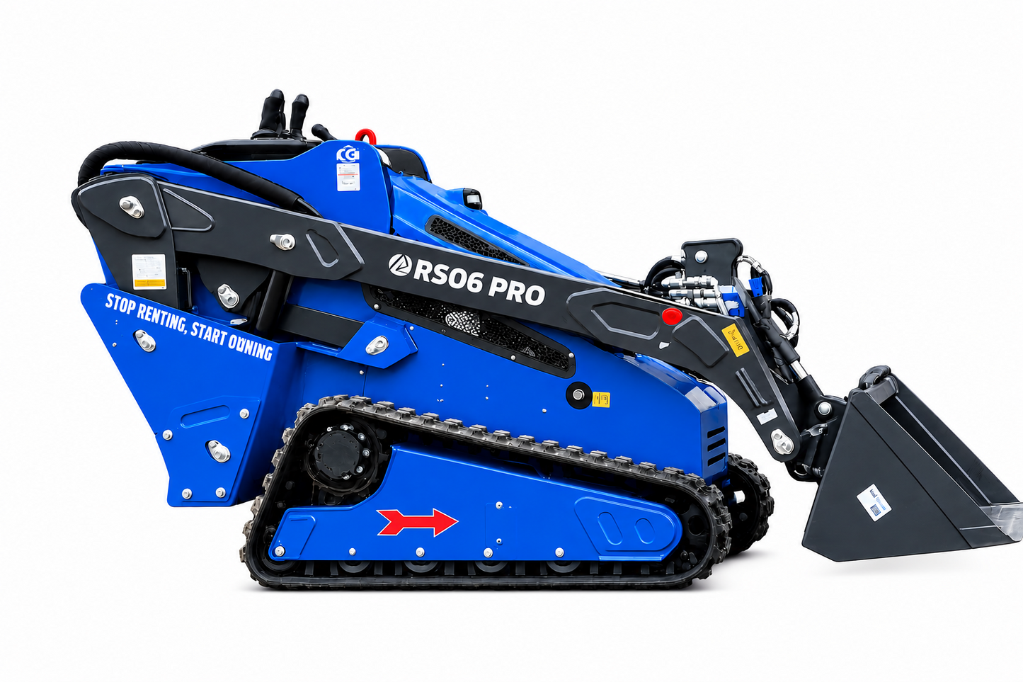 RIPPA RS06 PRO crawler mini skid steer Kubota D1105 side view — LP02280037