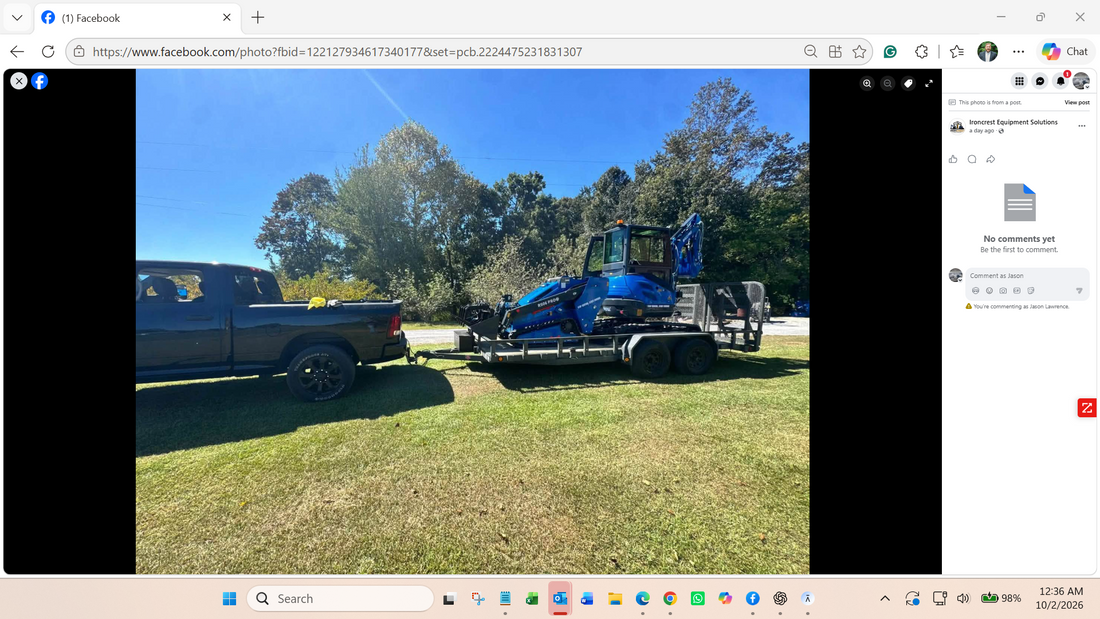 Rippa RS06-PRO mini skid steer and R22 PRO mini excavator loaded for delivery from Cullman, Alabama, to Memphis, Tennessee