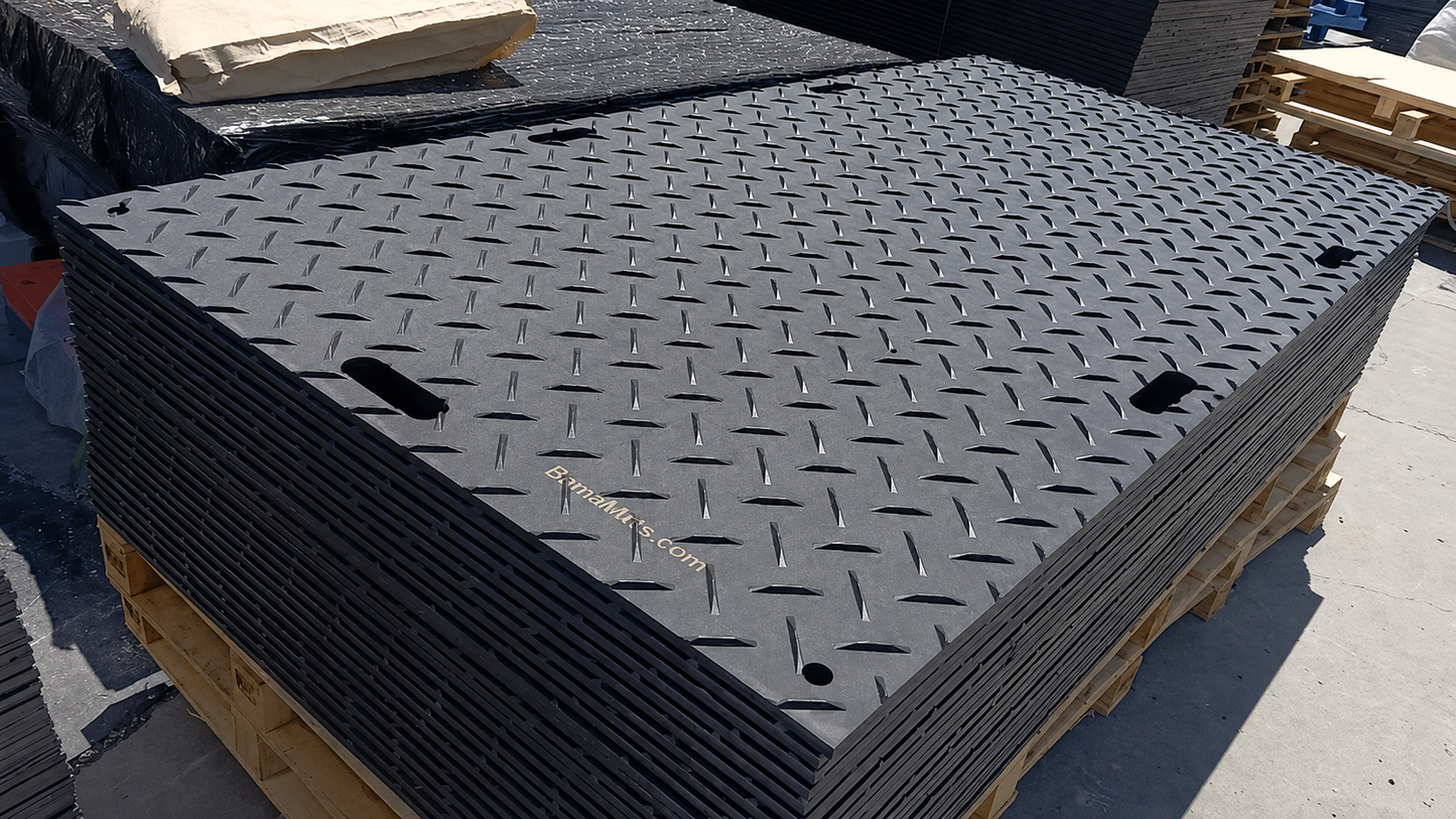 BamaMats 4'x8'x.50" Heavy-Duty Ground Protection Mat (Local Pickup and Local Delivery Only)