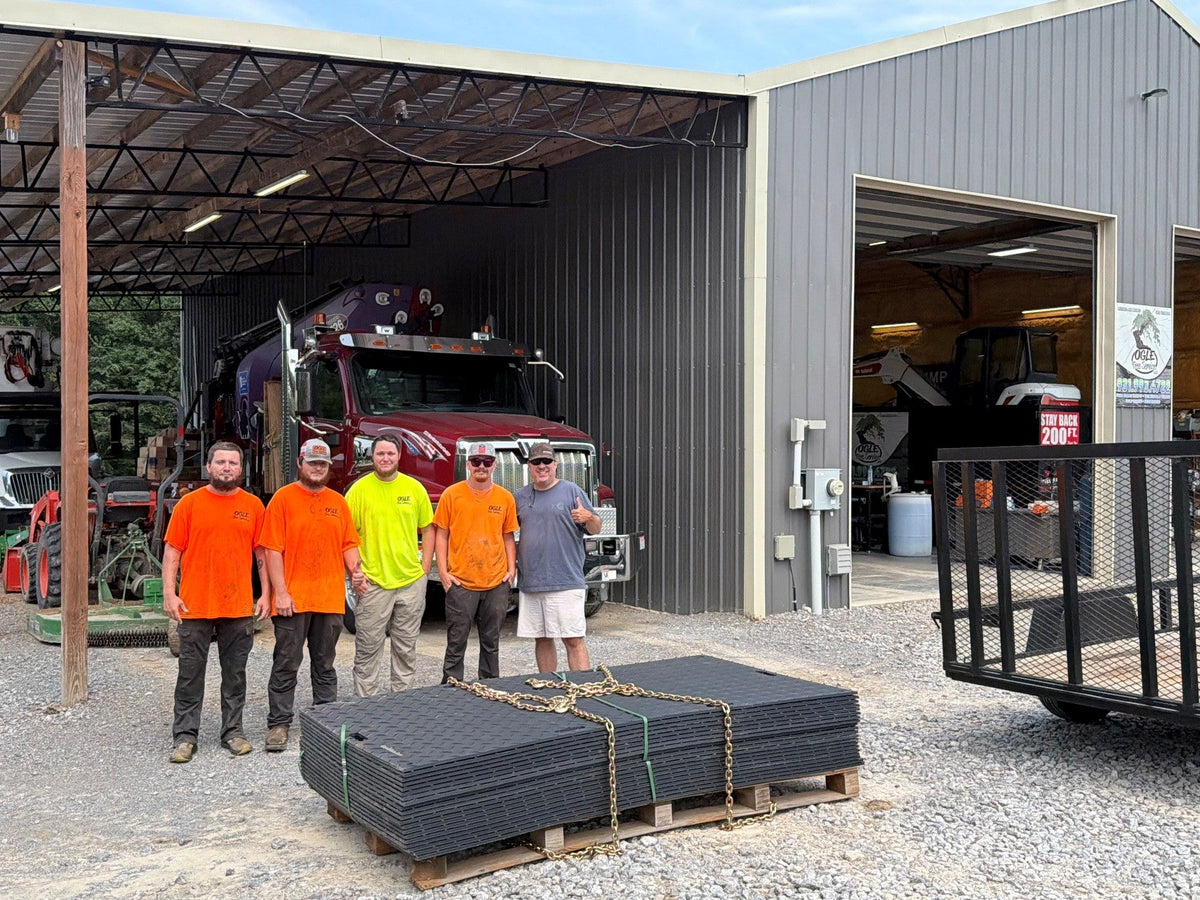 BamaMats delivery to Ogle Tree Service